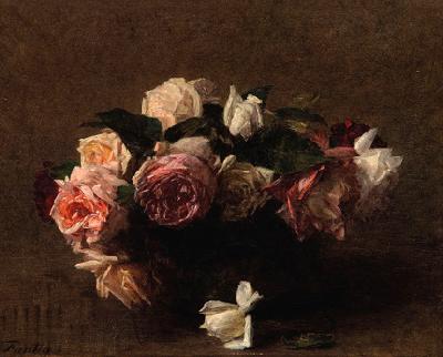 Henri Fantin-Latour Fleurs roses, sin fecha